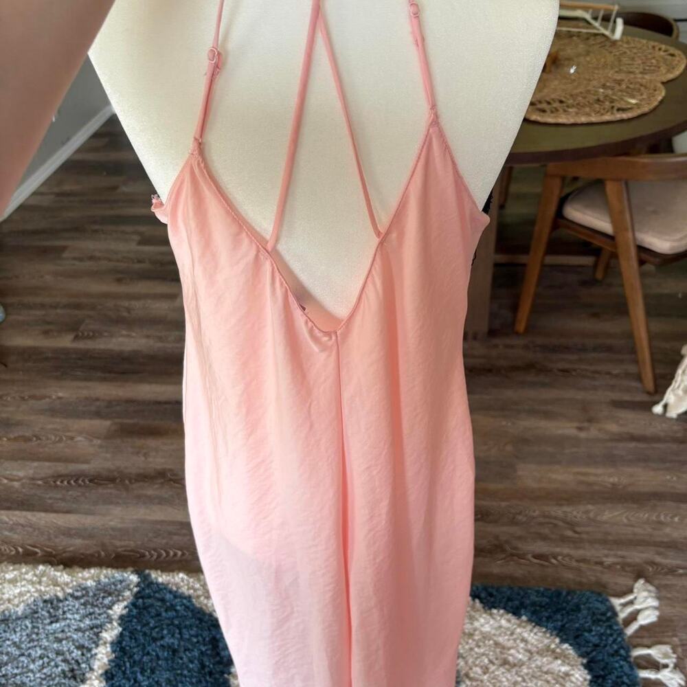 Coquette Pink Lace Slip Dress - Picture 3 of 5